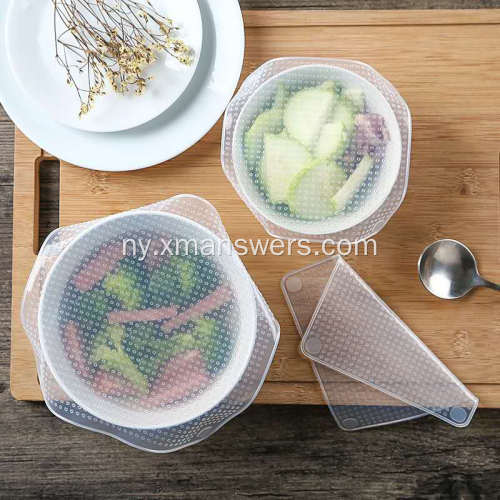 Eco-friendly reusable silicone cling film kusunga chakudya mwatsopano